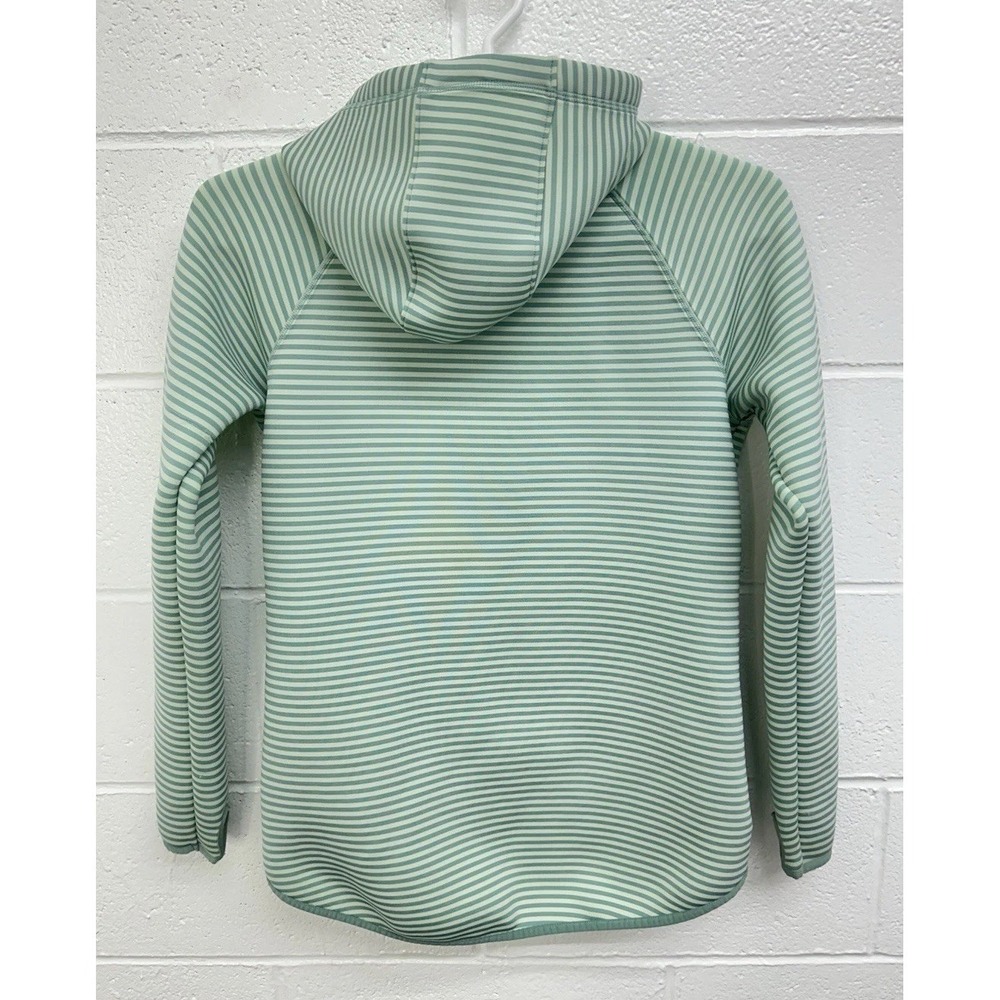 Columbia Castella Peak Green Striped Omni Wick Pullover Hoodie AL1745 Women's M - Picture 4 of 7